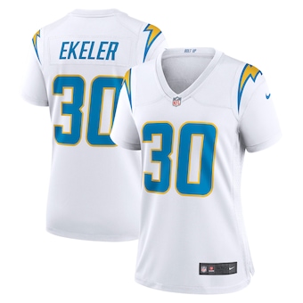 womens nike austin ekeler white los angeles chargers game je